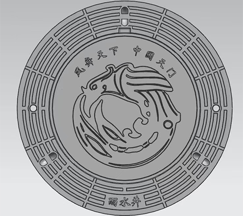 宽边防沉降六防井盖